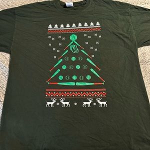 Green long sleeve Christmas t-shirt